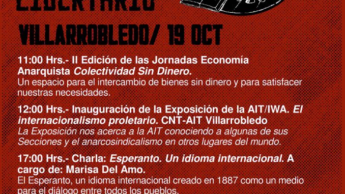 Jornadas Otoño Libertario 2025 villarrobledoweb